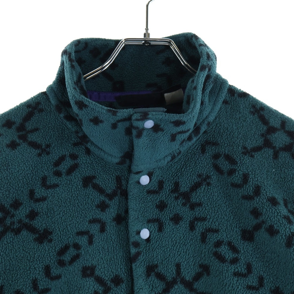 PATAGONIA(パタゴニア) 90S SNAP-T FLEECE JACKET SNO SPRUCE USA製 スナップT フリース 雪なしタグ スノスプルース 雪柄 総柄 グリーン/ブラック