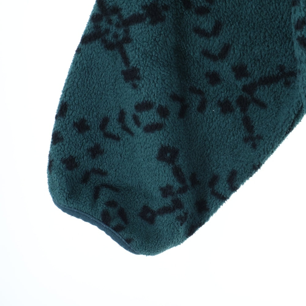 PATAGONIA(パタゴニア) 90S SNAP-T FLEECE JACKET SNO SPRUCE USA製 スナップT フリース 雪なしタグ スノスプルース 雪柄 総柄 グリーン/ブラック