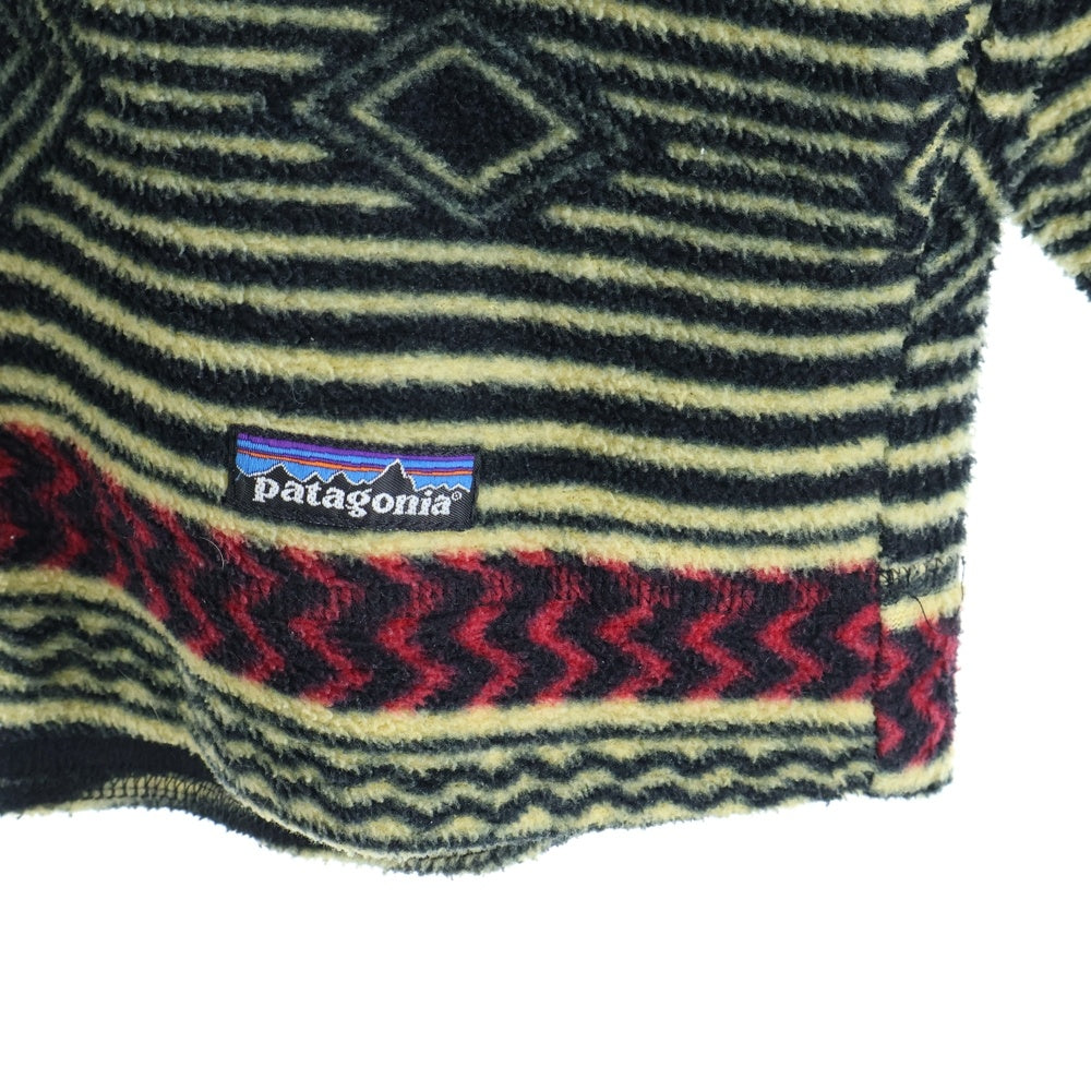 PATAGONIA(パタゴニア) 90S GLISSADE PULLOVER FLEECE BULLSEYE USA製 グリセード プルオーバー フリース ブルズアイ イエロー/ブラック/レッド