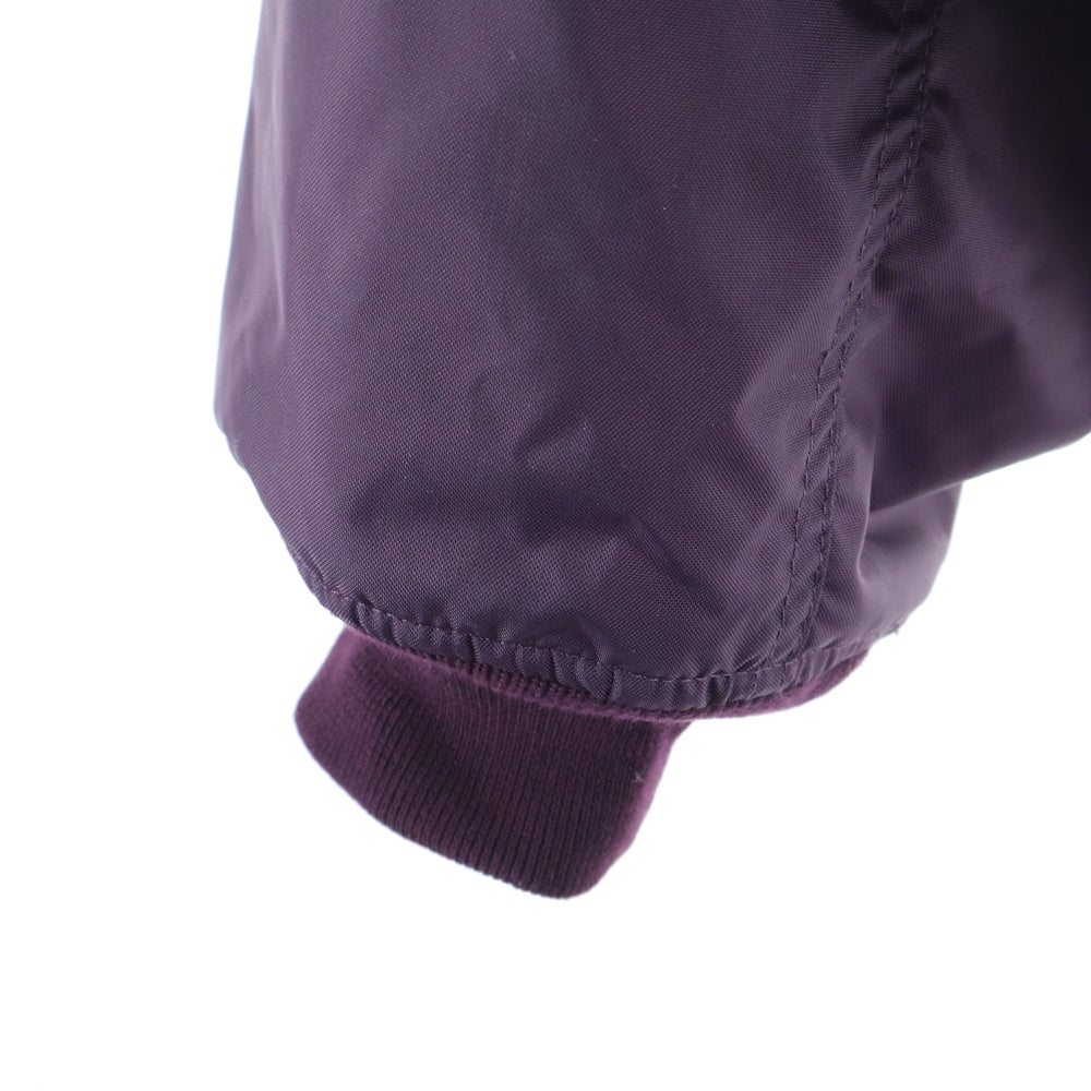 BALENCIAGA(バレンシアガ) 25AW MA-1 WAPPEN FLIGHT JACKET フライトジャケット エンブレム ワッペンロゴ ボンバージャケットパープル 839122