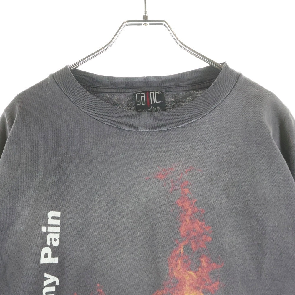 SAINT MICHAEL(セントマイケル) 24SS PTP LS TEE ヴィンテージ加工 長袖カットソー SM-YS8-0000-C50 グレー
