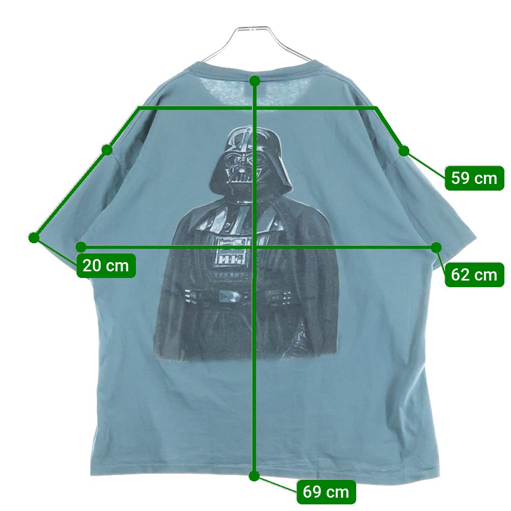 VINTAGE(ヴィンテージ) 90s DARTH VADER CKパロディ ダースベイダー プリント半袖Tシャツ ライトブルー