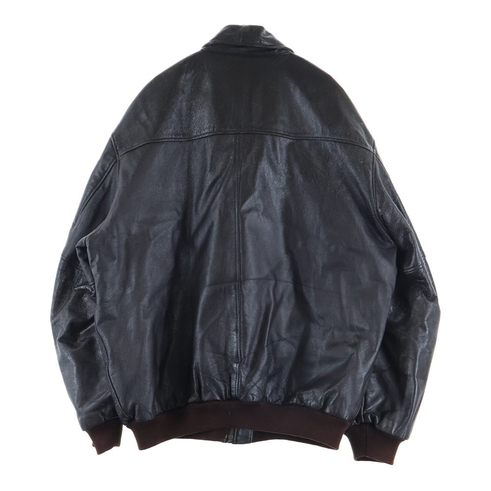 L.L.Bean(エルエルビーン) 80S A-2 LEATHER FLIGHT JACKET TALON-ZIP USA製 レザー フライト ジャケット ブラウン