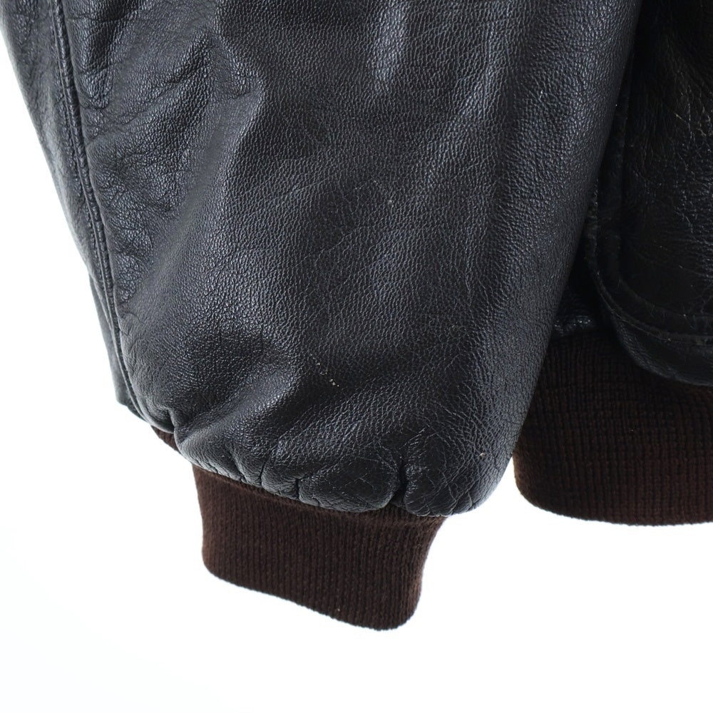 L.L.Bean(エルエルビーン) 80S A-2 LEATHER FLIGHT JACKET TALON-ZIP USA製 レザー フライト ジャケット ブラウン