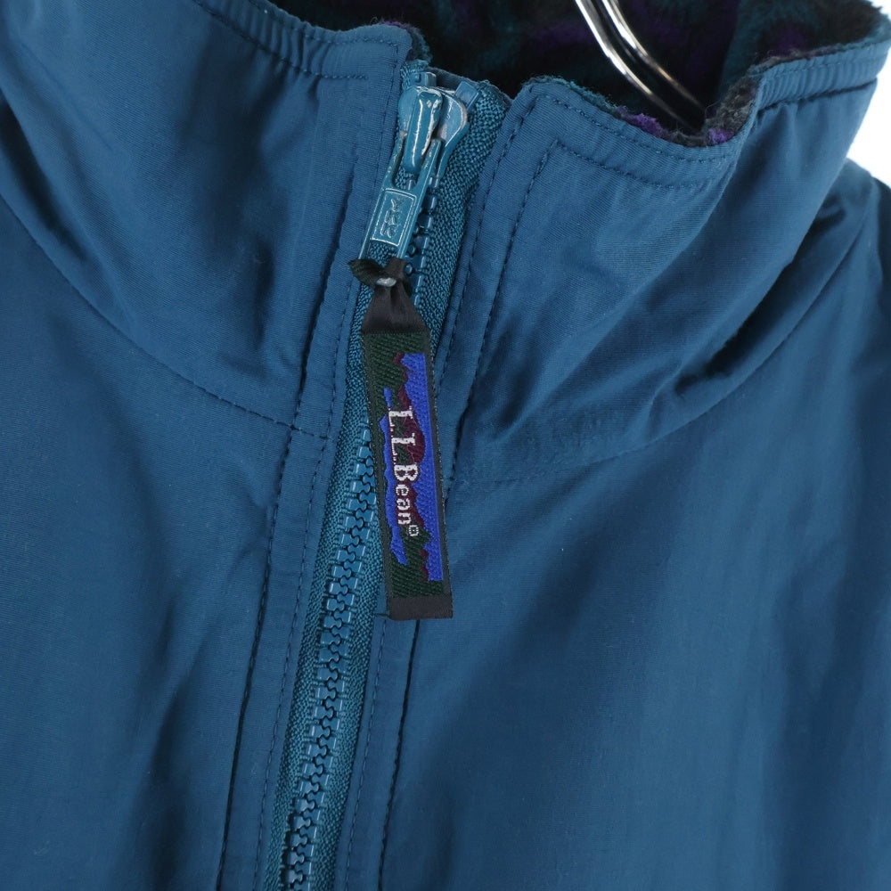 L.L.Bean(エルエルビーン) 80-90S WARM UP NYLON JACKET デカタグ 裏地フリース ウォームアップ ナイロン ジャケット グリーン