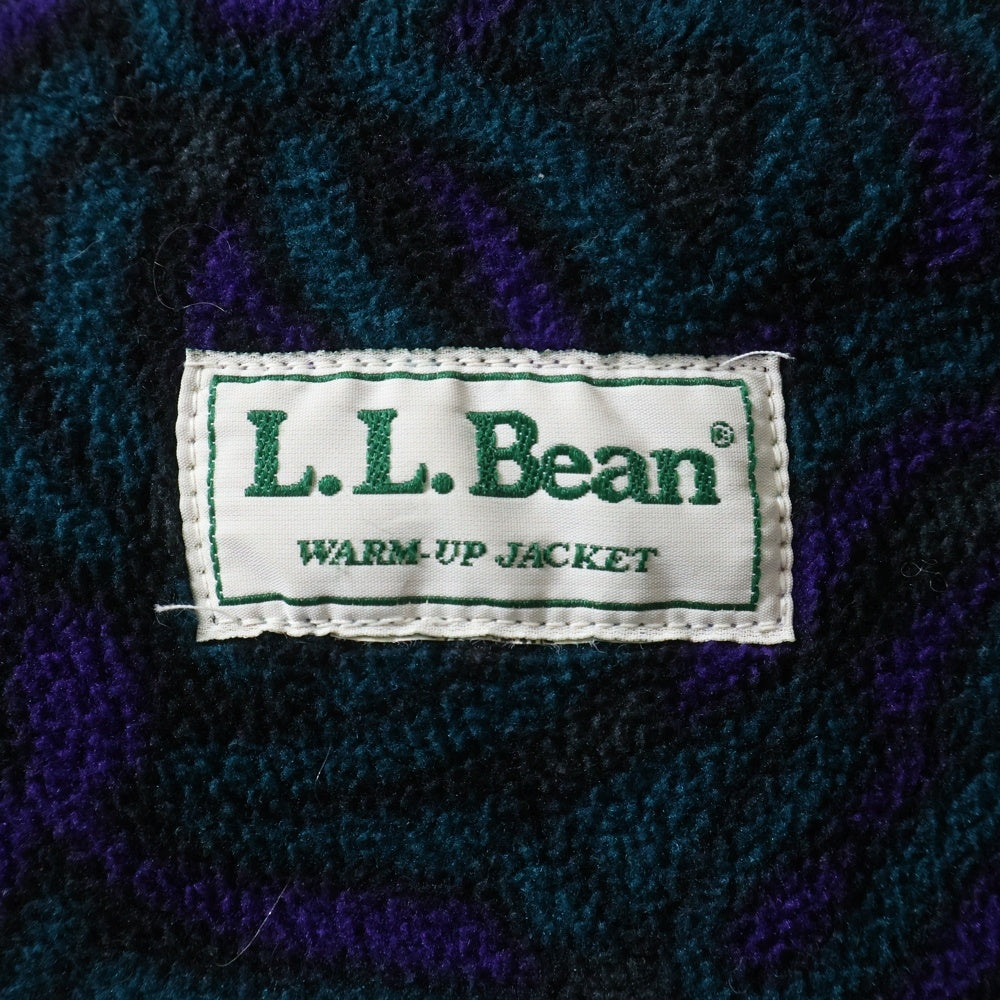 L.L.Bean(エルエルビーン) 80-90S WARM UP NYLON JACKET デカタグ 裏地フリース ウォームアップ ナイロン ジャケット グリーン