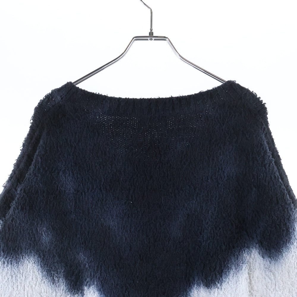 CELINE(セリーヌ) 21SS LOOSE CREW NECK SWEATER IN BRUSHED COTTON 2A90K727M TIE-DYE タイダイ柄ルーズニットセーター ブラック/ブルー/オレンジ