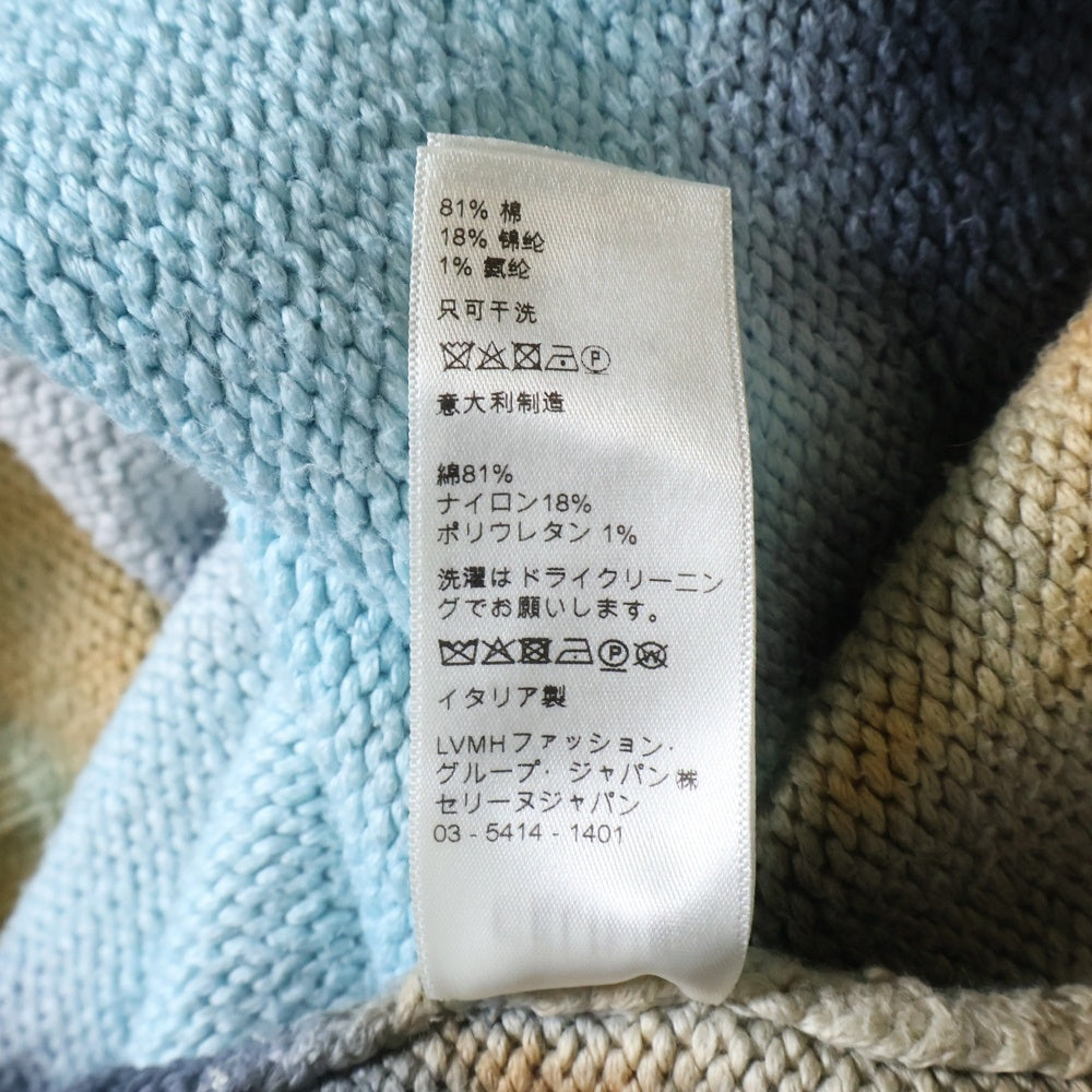 CELINE(セリーヌ) 21SS LOOSE CREW NECK SWEATER IN BRUSHED COTTON 2A90K727M TIE-DYE タイダイ柄ルーズニットセーター ブラック/ブルー/オレンジ