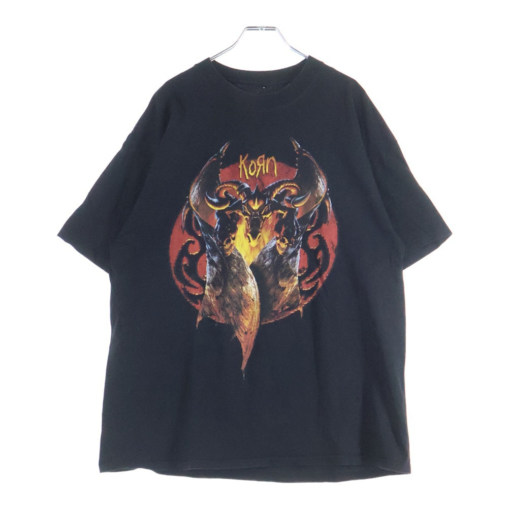 VINTAGE(ヴィンテージ) 00s KORN HEARTBURN TEE コーン フロントプリント 半袖Tシャツ ブラック