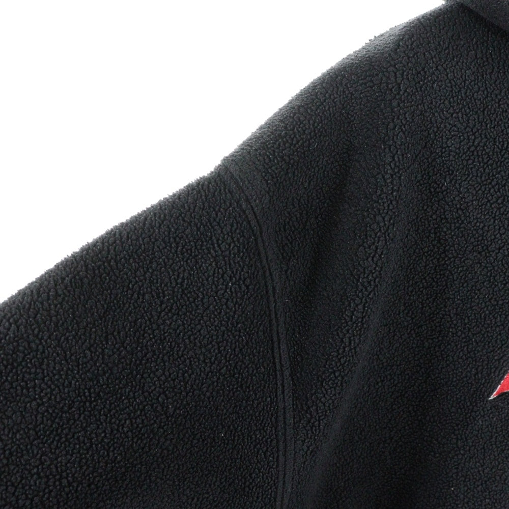 NIKE(ナイキ) 00S LOGO FLEECE PULLOVER HOODIE PARKA インドネシア製 ロゴ刺繍 フリース プルオーバー パーカー フーディー ブラック