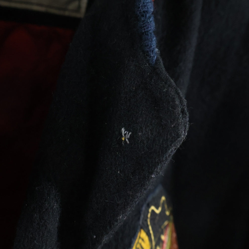 VINTAGE(ヴィンテージ) 90S NUTMEG BY CAMPRI ナツメグ バイ カンプリ NHL CHICAGO BLACK HAWKS VERSITY STUDIUM JACKET ウール ワッペン バーシティジャケット スタジアムジャケット