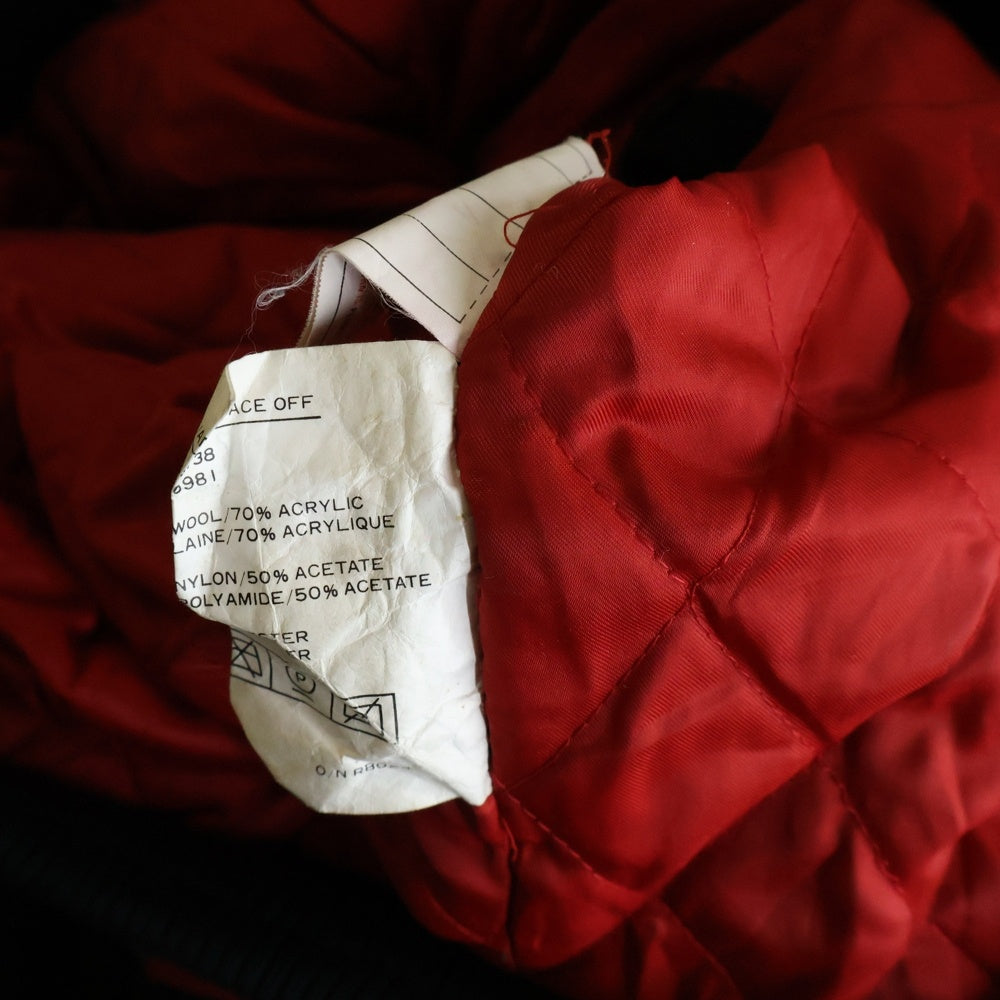 VINTAGE(ヴィンテージ) 90S NUTMEG BY CAMPRI ナツメグ バイ カンプリ NHL CHICAGO BLACK HAWKS VERSITY STUDIUM JACKET ウール ワッペン バーシティジャケット スタジアムジャケット