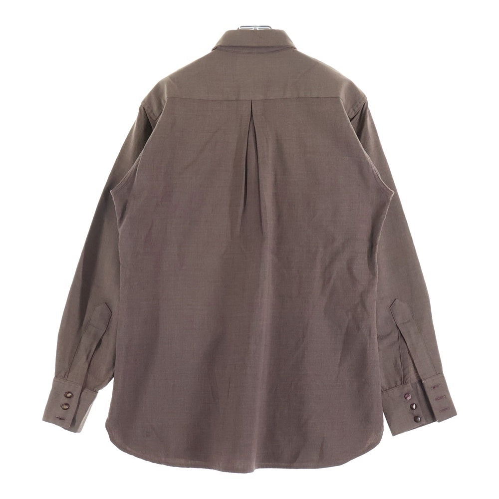 VINTAGE(ヴィンテージ) 40-50S WESTERNAIRE BY LIONDALE L/S SHIRT ウエスタン ウール マチ付き 長袖シャツ ブラウン