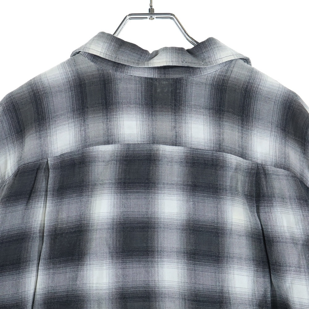 PENNEYS TOWNCRAFT(ぺニーズタウンクラフト) 50S RAYON OMBRE CHECK L/S SHIRT BIG-P デカP レーヨン オンブレ チェック 長袖シャツ ブラック/ホワイト
