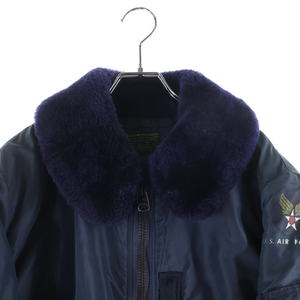 Buzz Rickson's(バズリクソンズ) U.S. AIR FORCE B-15C FLYING JACKET 襟ボア フライトジャケット ネイビー MIL-J-6251 8310-484888-321