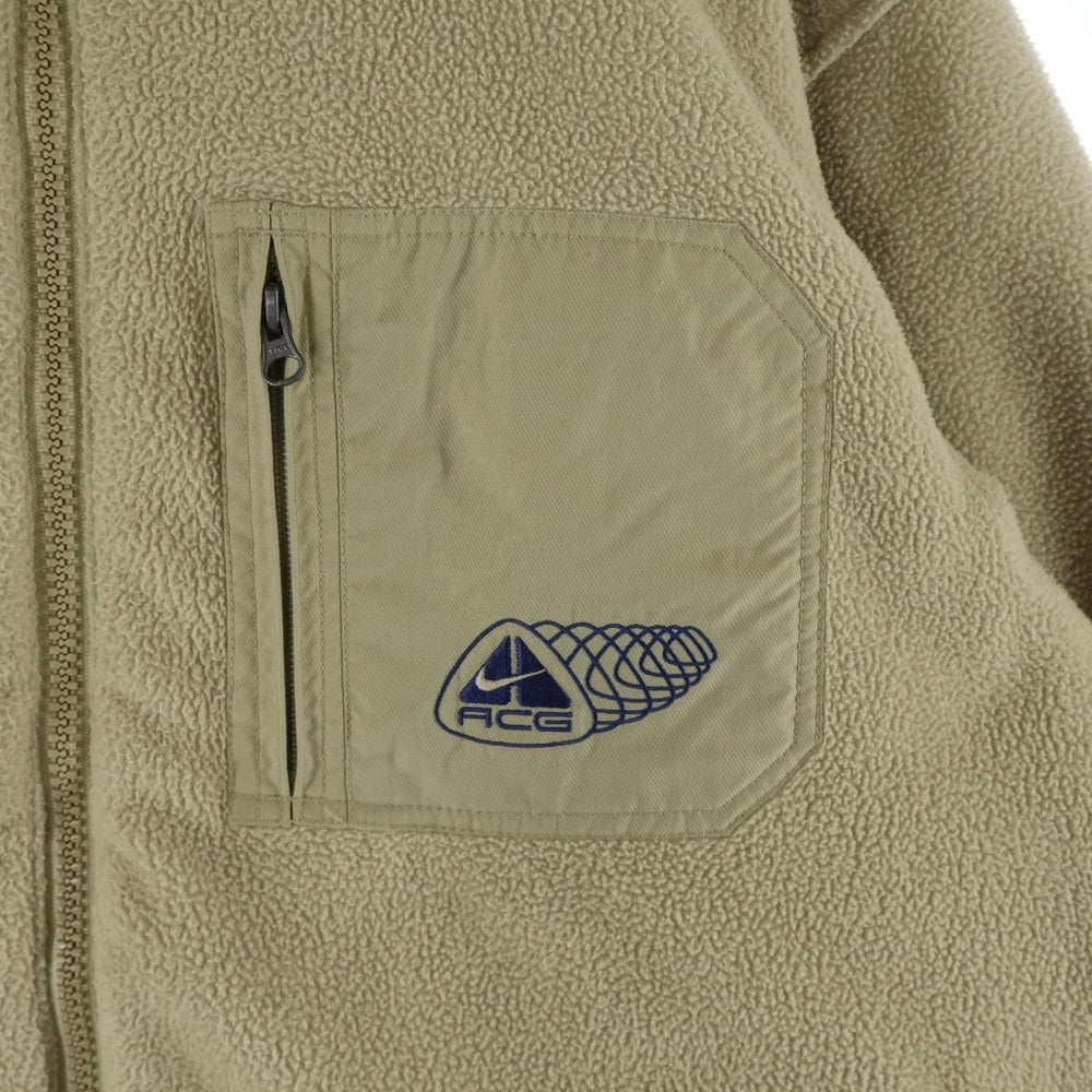 NIKE ACG(ナイキエーシージー) 00S ALL CONDITIONS GEAR ZIP UP REVERSIBLE FLEECE NYLON JACKET リバーシブル フリース ナイロン ジャケット ブラウン/ネイビー F0-VTG