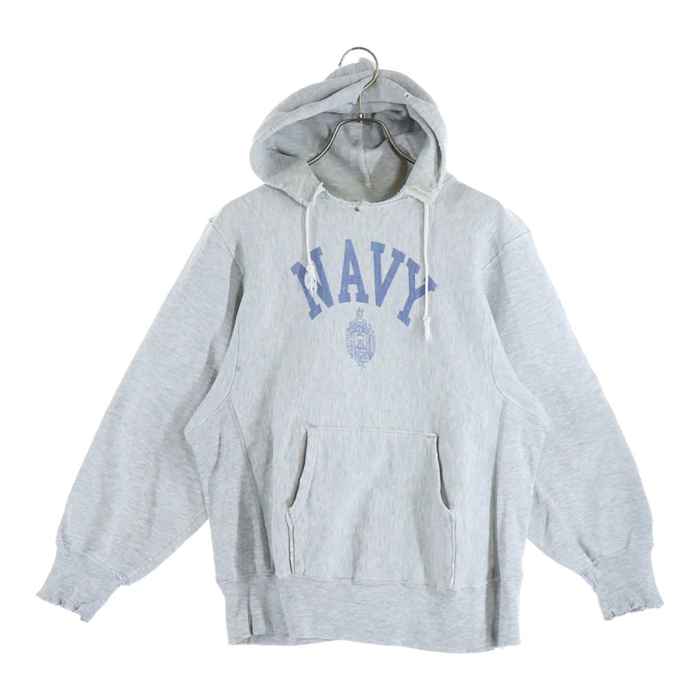 CHAMPION(チャンピオン) 80S REVERSE WEAVE NAVY HOODIE PARKA トリコタグ後期 リバース ウィーブ ネイビー フーディー パーカー グレー