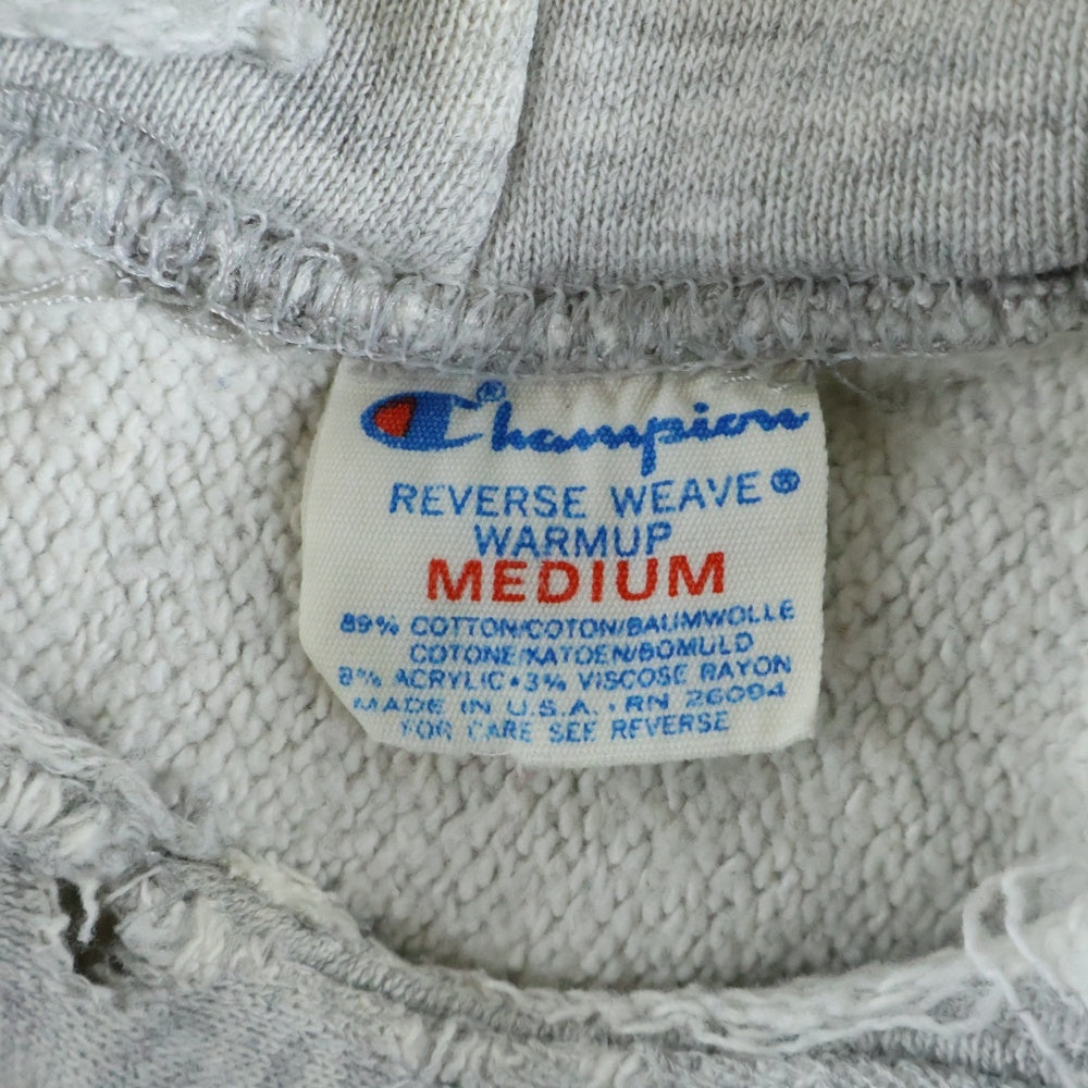 CHAMPION(チャンピオン) 80S REVERSE WEAVE NAVY HOODIE PARKA トリコタグ後期 リバース ウィーブ ネイビー フーディー パーカー グレー