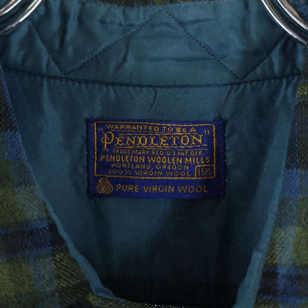 PENDLETON(ペンドルトン) 60S WOOL L/S CHECK SHIRT ウール 長袖 チェック シャツ ネイビー/カーキ