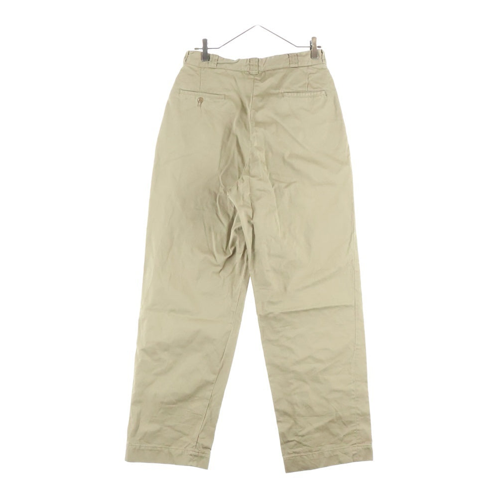 NO BRAND(ノーブランド) 60s MILITALLY US.ARMY CHINO PANTS ユーエスアーミー チノパンツ ミリタリー ベージュ