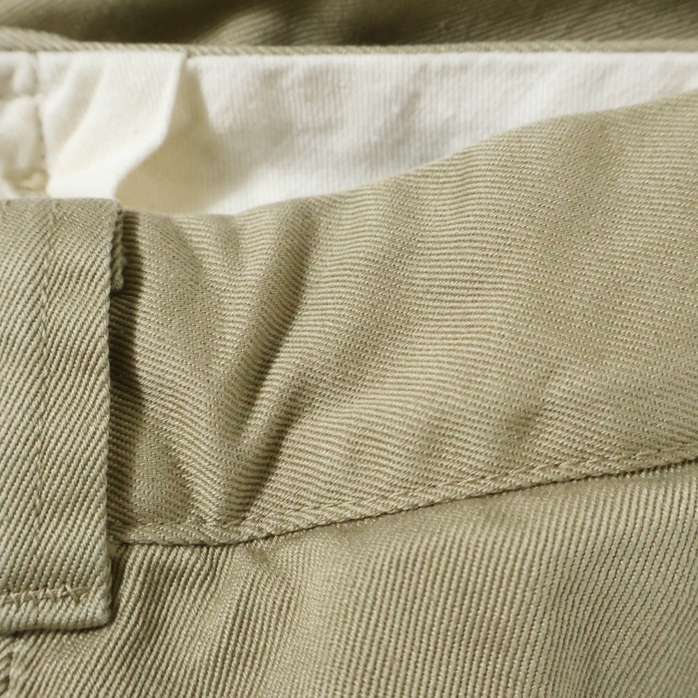 NO BRAND(ノーブランド) 60s MILITALLY US.ARMY CHINO PANTS ユーエスアーミー チノパンツ ミリタリー ベージュ