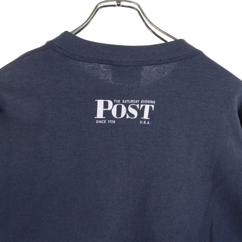 VINTAGE(ヴィンテージ) 90s THE SATURDAY EVENING POST サタデーイブニングポスト 両面プリント 長袖スウェットトレーナー