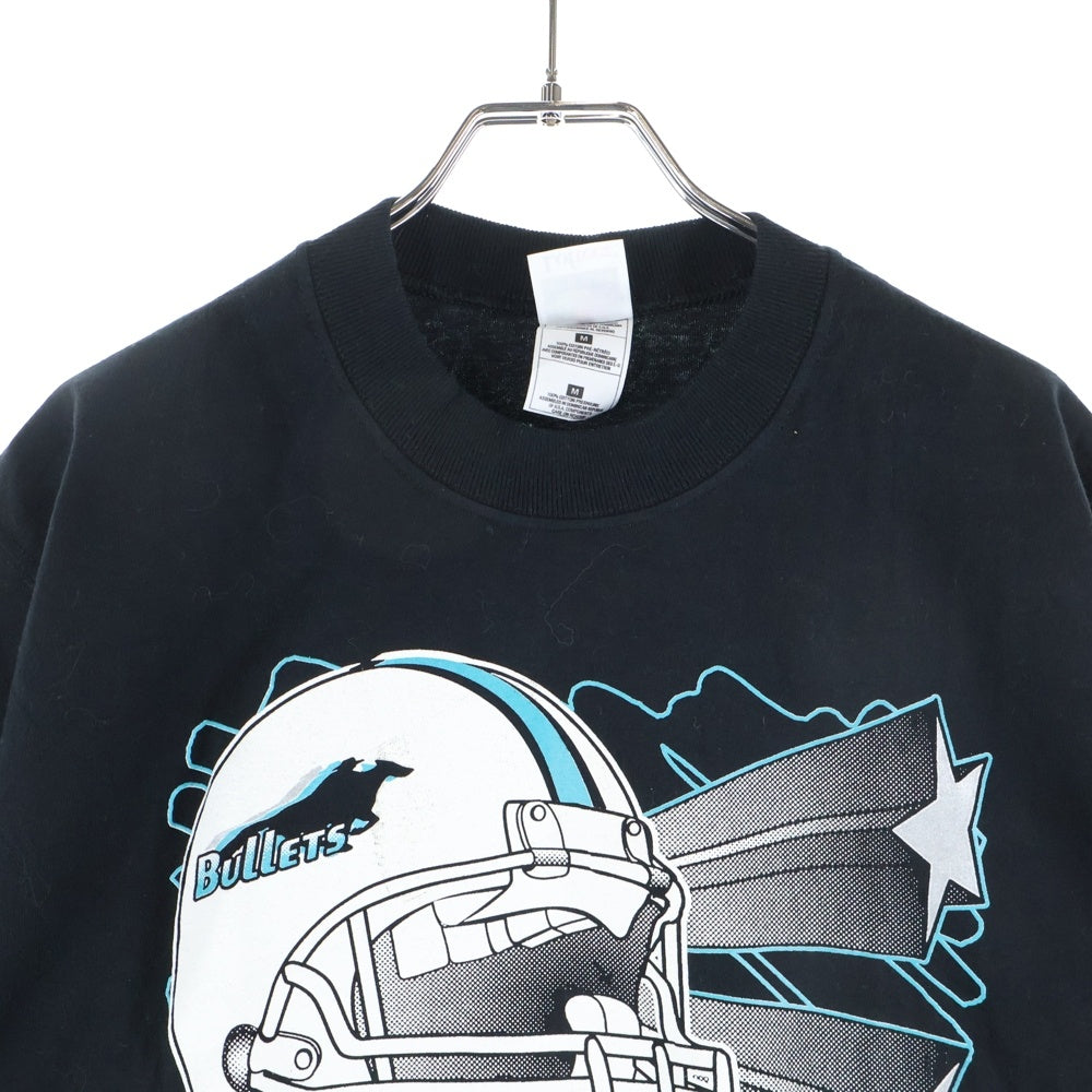 VINTAGE(ヴィンテージ) 90s TEXAS BULLETS TEE フロントプリント半袖Tシャツ ブラック