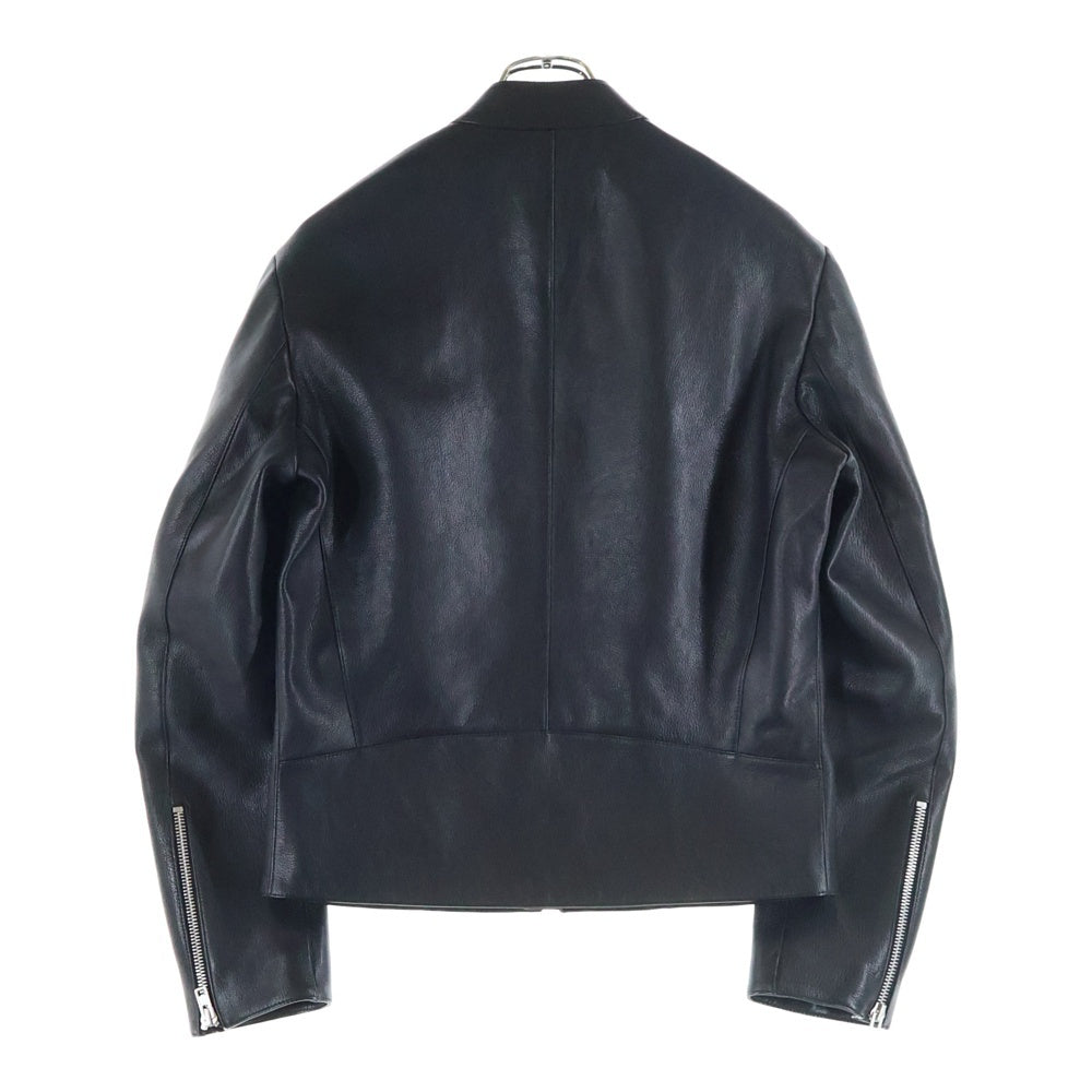 Maison Margiela(メゾンマルジェラ) 5-ZIP LEATHER JACKET ジップアップ シングルレザージャケット ブラック S50AM0489 SY1460
