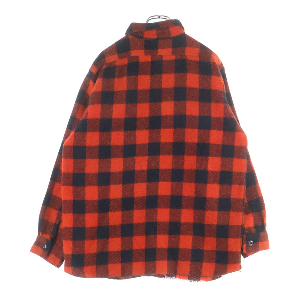 VINTAGE(ヴィンテージ) 60-70S FROSTPROOF WOOL L/S CHECK SHIRT フロストプルーフ バッファローチェック 長袖 シャツ レッド/ブラック