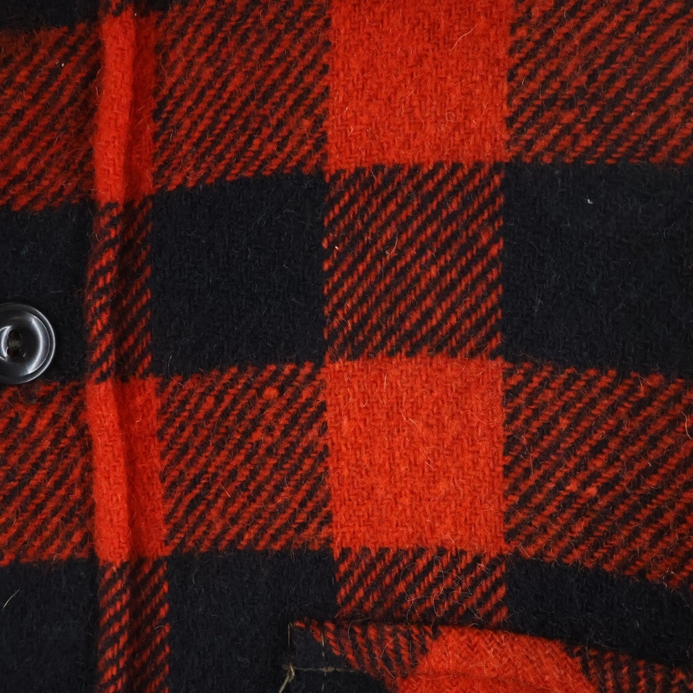 VINTAGE(ヴィンテージ) 60-70S FROSTPROOF WOOL L/S CHECK SHIRT フロストプルーフ バッファローチェック 長袖 シャツ レッド/ブラック
