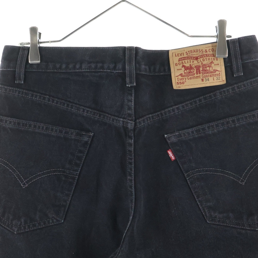 Levi's(リーバイス) 90S 550 RELAXED FIT DENIM PANTS BLACK 99年製 後染め テーパード デニムパンツ ブラック