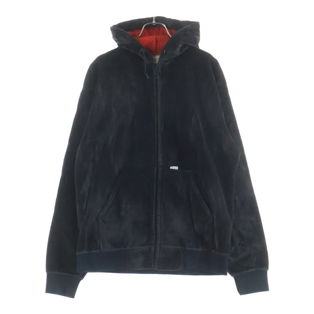 CARHARTT(カーハート) 80S VELOR ZIP-UP HOODIE ベロア ジップアップ フーディー ブラック 13224