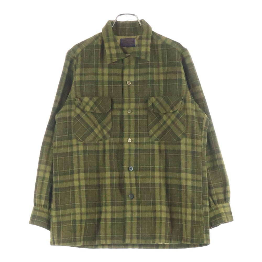 PENDLETON(ペンドルトン) 60S WOOL CHECK L/S SHIRT ウール 長袖 チェック ボード シャツ イエロー/ブラック