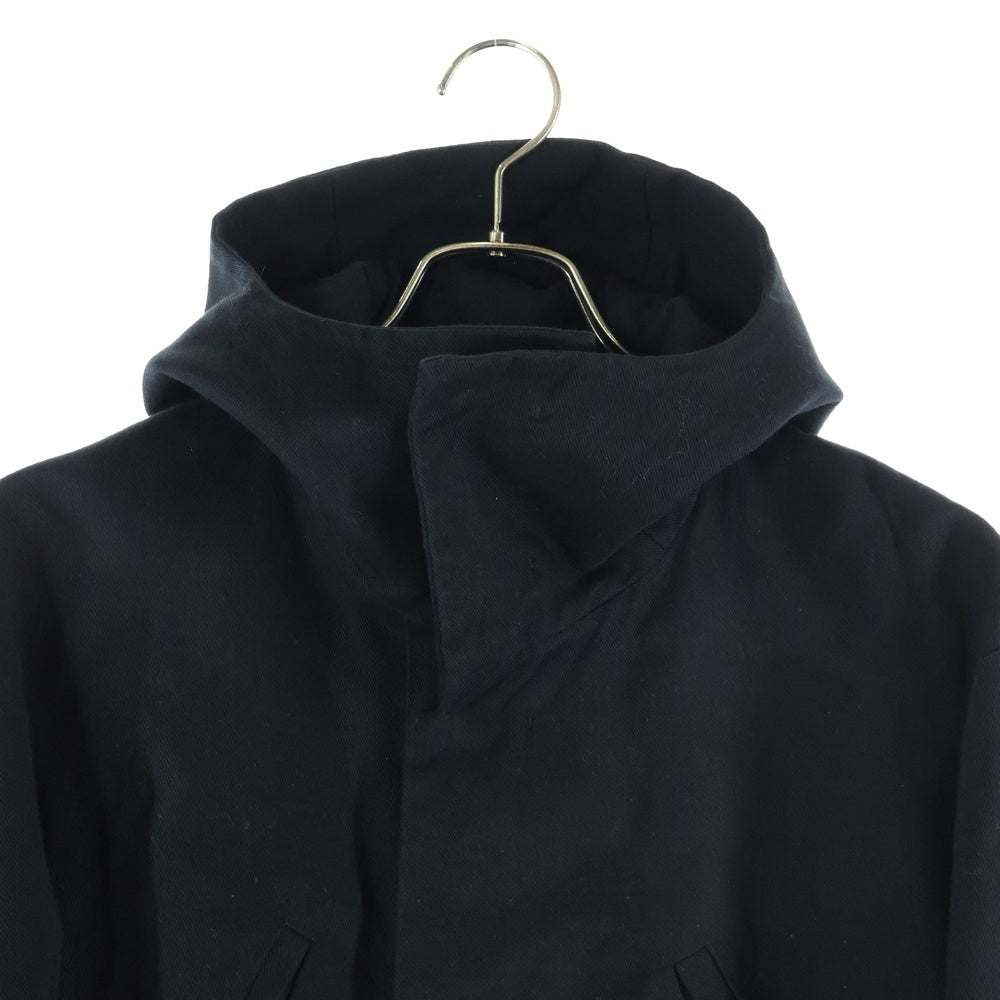 RAF SIMONS(ラフシモンズ) 16SS ISOLATED HEROES フォトプリント コットン フード モッズコート ブラック 161-700