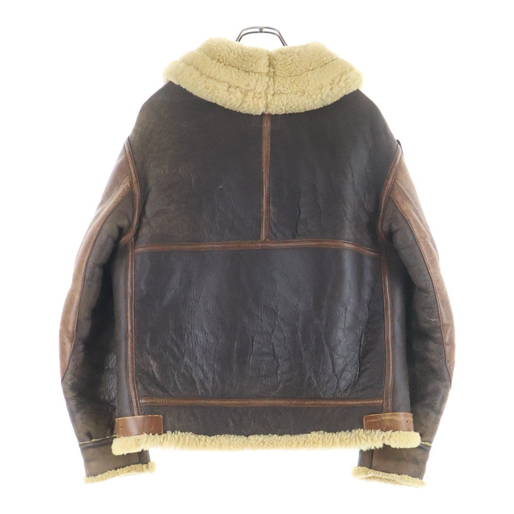THE REAL McCOY'S(ザリアルマッコイ) 90S B-3 MOUTON JACKET ムートン ジャケット ブラウン 38-9622-AF