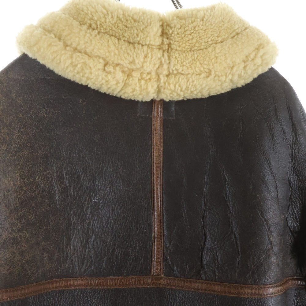THE REAL McCOY'S(ザリアルマッコイ) 90S B-3 MOUTON JACKET ムートン ジャケット ブラウン 38-9622-AF