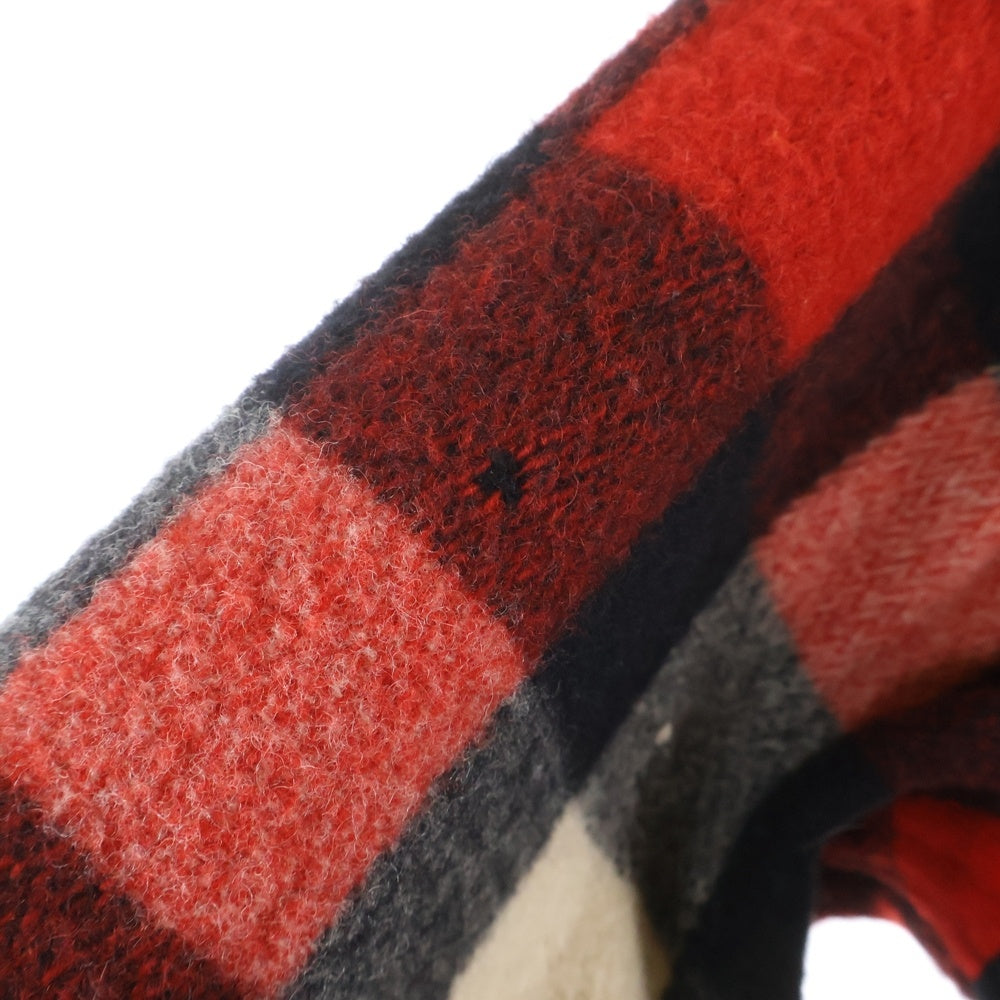 WOOLRICH(ウールリッチ) 50S BUFFALO CHECK L/S WOOL SHIRT バッファローチェック ウール 長袖 シャツ マチ付き レッド/ホワイト/ブラック