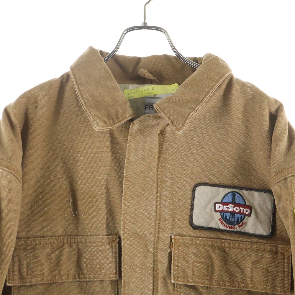 CARHARTT(カーハート) 10S TRADITIONAL COAT FLAME RESISTANT 12年 メキシコ製 FRシリーズ ワッペン トラディショナルコート ダックジャケット 裏地キルティング 中綿 FRC066 BRM