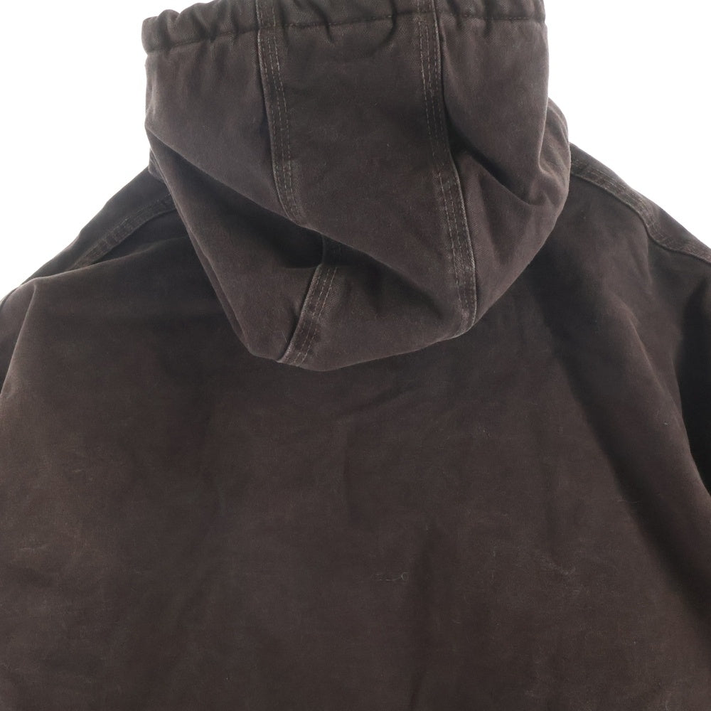 CARHARTT(カーハート) 00S ACTIVE JACKET ZIP UP PARKA 05年 メキシコ製 アクティブジャケット ジップアップ パーカー ブラウン J130 DKB