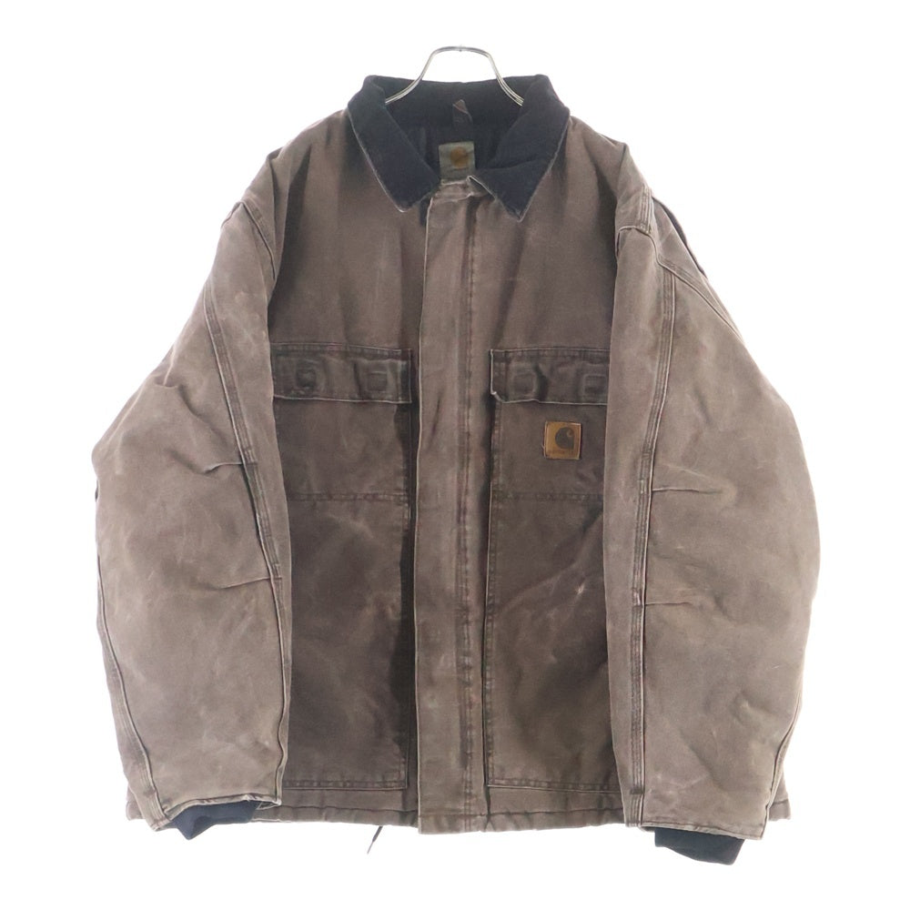 CARHARTT(カーハート) 00S TRADITIONAL COAT 04年 メキシコ製 トラディショナルコート 裏地キルティング 中綿 ダックジャケット ブラウン