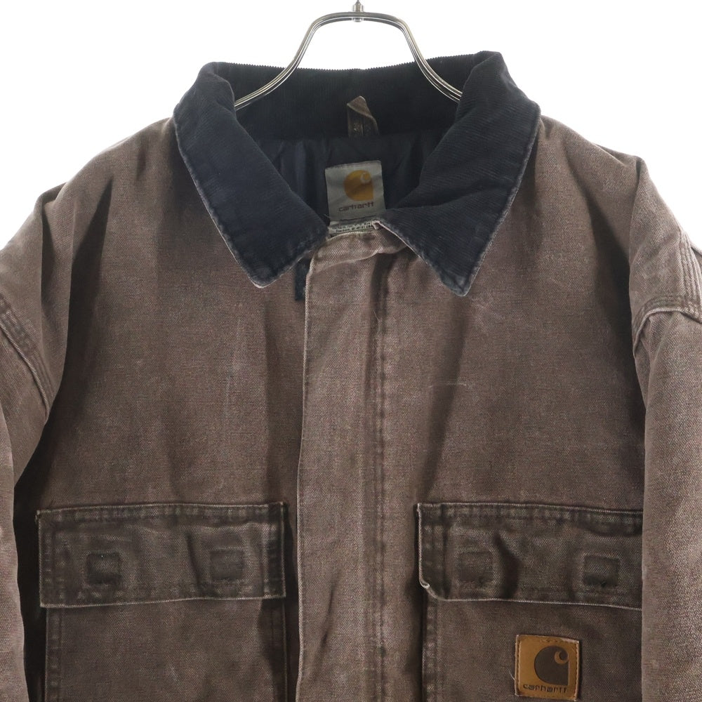 CARHARTT(カーハート) 00S TRADITIONAL COAT 04年 メキシコ製 トラディショナルコート 裏地キルティング 中綿 ダックジャケット ブラウン