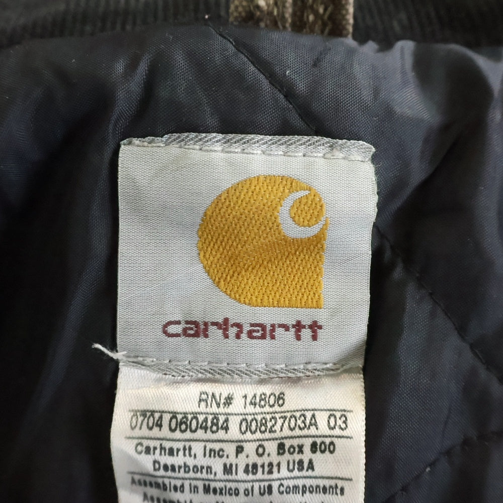 CARHARTT(カーハート) 00S TRADITIONAL COAT 04年 メキシコ製 トラディショナルコート 裏地キルティング 中綿 ダックジャケット ブラウン