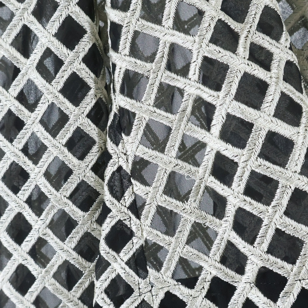 UNDERCOVER(アンダーカバー) 22SS JUN TAKAHASHI 2WAY SHEER WESTERN SHIRT JACKET シアー 2ウェイ ウエスタン シャツ ジャケット ホワイト/ブラック UC1B1409-2 レディース