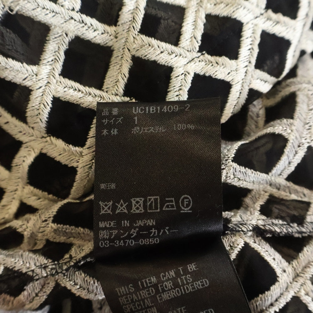 UNDERCOVER(アンダーカバー) 22SS JUN TAKAHASHI 2WAY SHEER WESTERN SHIRT JACKET シアー 2ウェイ ウエスタン シャツ ジャケット ホワイト/ブラック UC1B1409-2 レディース