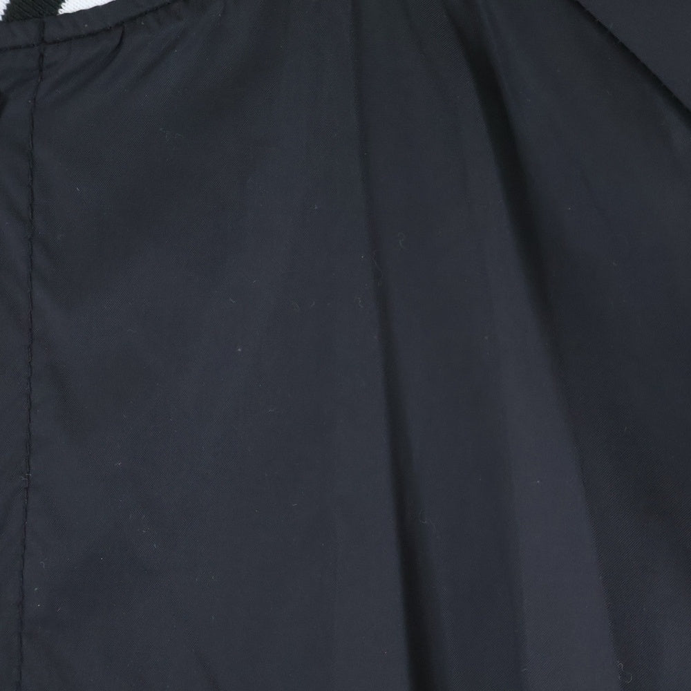 CDG(シーディージー) AD2019 LOGO PRINT NYLON STADIUM JACKET バック エアライン ロゴ ナイロン スタジャン ジャケット ブラック SZ-J006 レディース