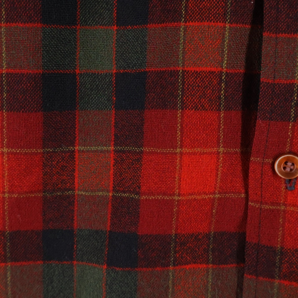 PENDLETON(ペンドルトン) 60S WOOL CHECK L/S SHIRT ウール 長袖 チェック シャツ レッド/カーキ/ブラック
