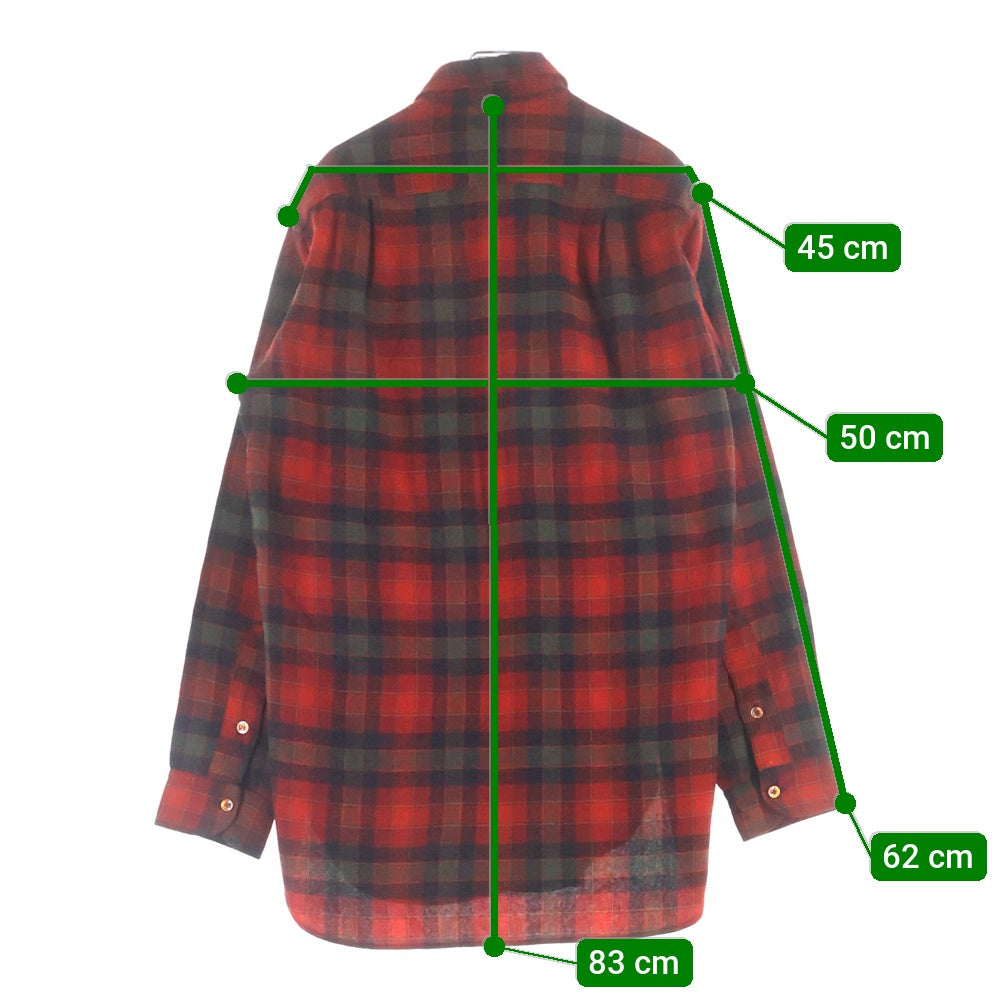 PENDLETON(ペンドルトン) 60S WOOL CHECK L/S SHIRT ウール 長袖 チェック シャツ レッド/カーキ/ブラック