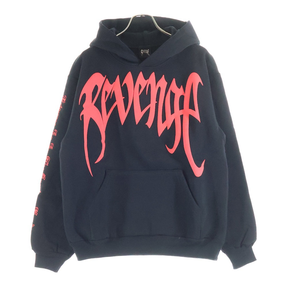 REVENGE GALLERY(リベンジギャラリー) X KILL HOODIE BLACK/RED キル フーディー 両面プリント スウェット パーカー ブラック/レッド