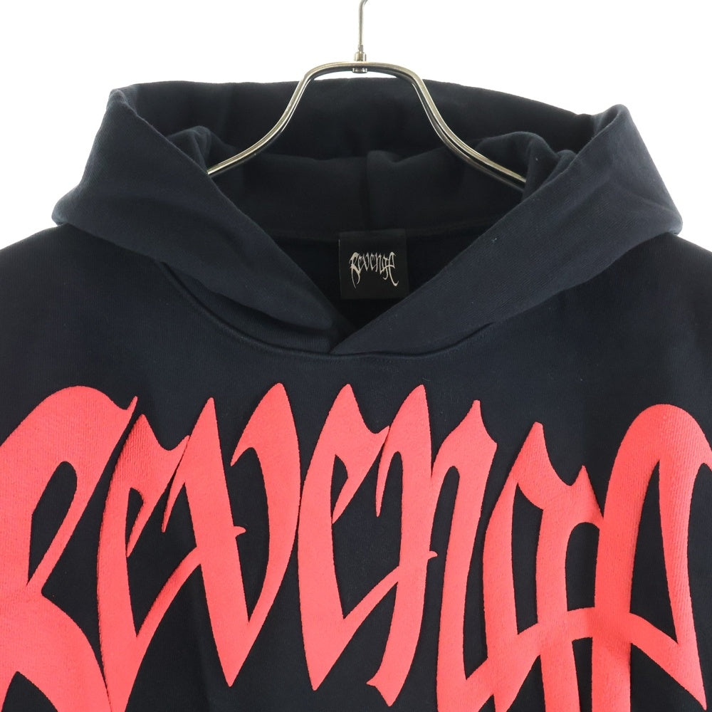 REVENGE GALLERY(リベンジギャラリー) X KILL HOODIE BLACK/RED キル フーディー 両面プリント スウェット パーカー ブラック/レッド