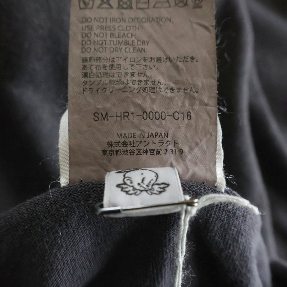 SAINT MICHAEL(セントマイケル) 25AW × Kosuke Kawamura S/S T-SHIRT PERVERSION 両面プリント 半袖Tシャツ カットソー ブラック SM-HR1-0000-C16